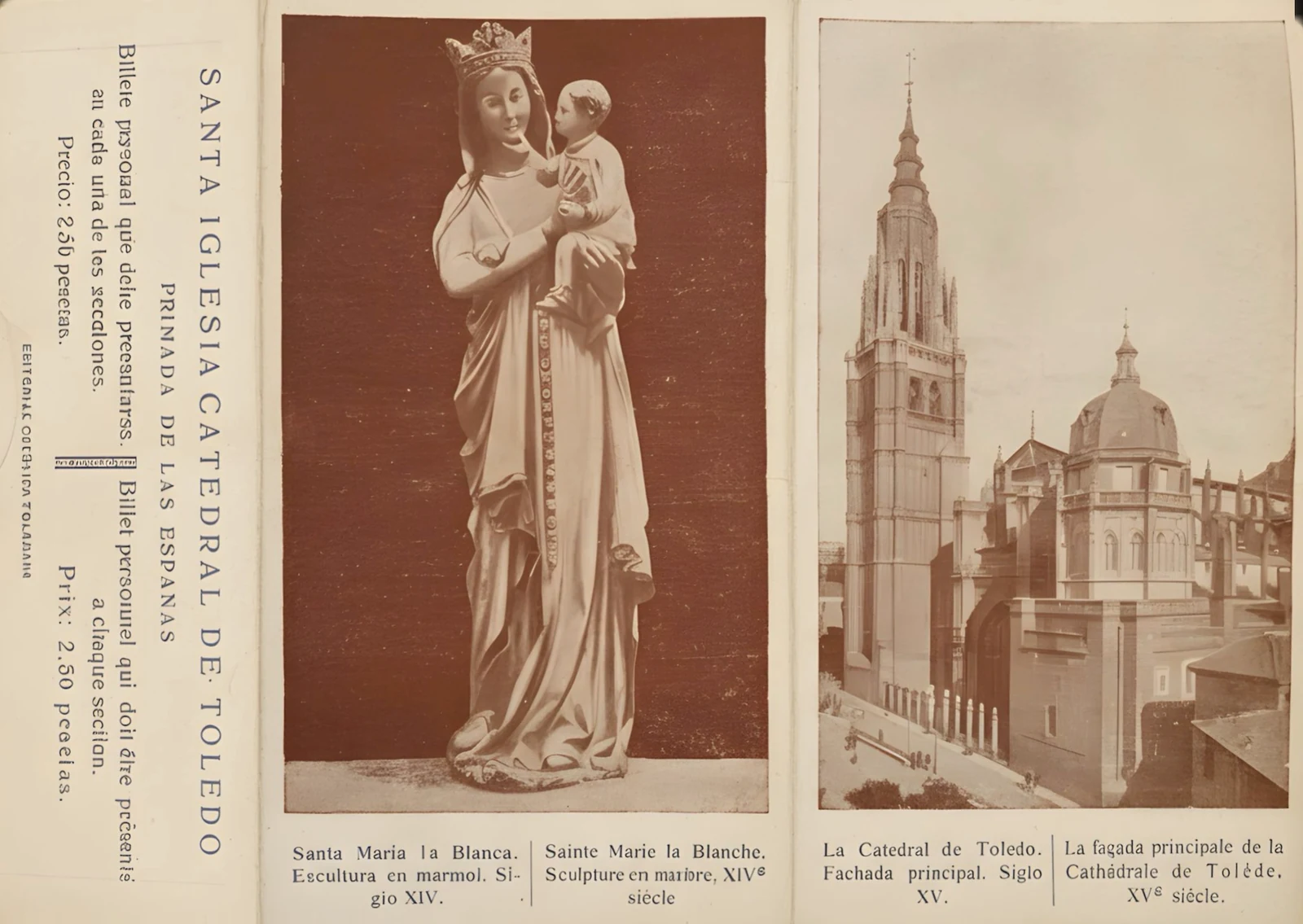 Figura 4. Entrada ilustrada con la Virgen Blanca y la catedral